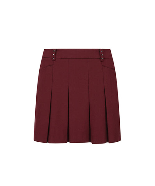 Women's Pocket Point Pleats SQ - Wine – Anew Golf USA