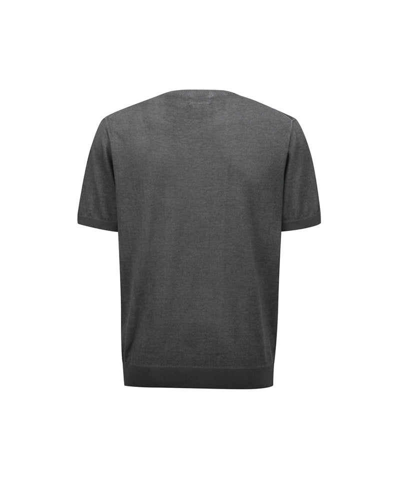 ANEW GOLF Knit Round - Neck T-Shirts - Black