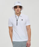 [Signature] Men's Crack Fabric Short T-Shirt - White