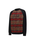Men's Check Point Sweatshirt - Black