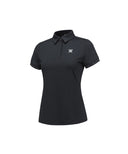 Women's Back Triangular Point Short T-Shirt - Black