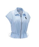 Women's Wide Fit Point Vest - Sky Blue