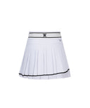 Women's Asymmetry Pleated Golf Skirt - White