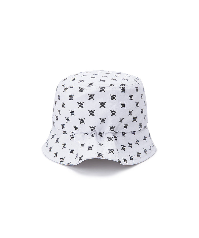 New Pattern Bucket Hat - White