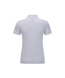 ANEW Golf Women's SM Black Finish Jacquard Short T-Shirt  - Charcoal Gray