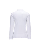 Women's Collar Point Long T-Shirt - White