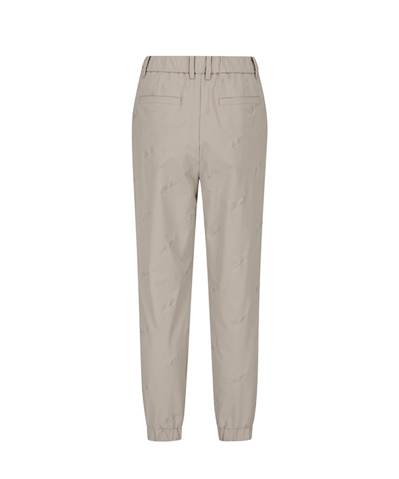 Women's Logo Embroidery Point Jogger L/PT - Light Beige