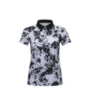 Women's Flower Pattern Short T-Shirt - White
