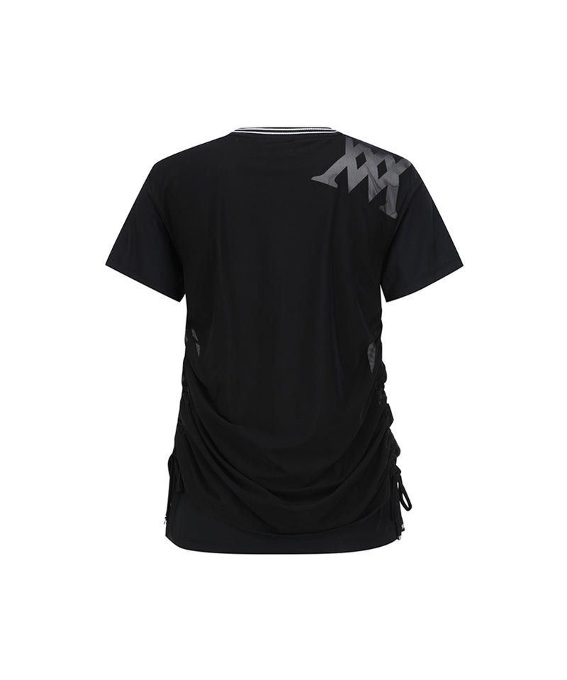 ANEW Golf Women's SM Layered Round Short T-Shirt - Black