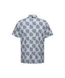 Men's Logo Pattern Short T-Shirt - Gray