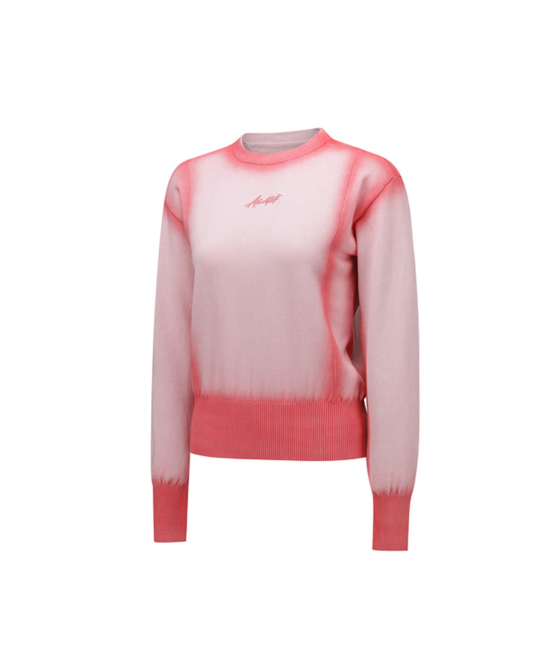 Women's Vivid Dyeing Pullover - Coral