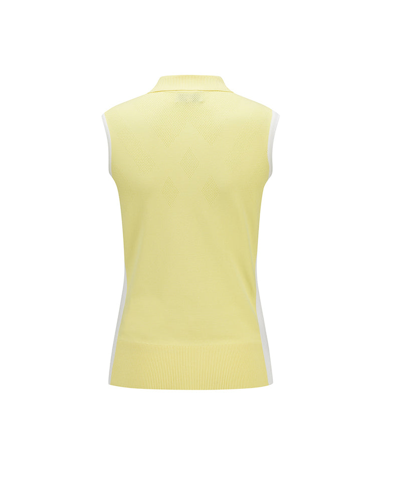 Women Back Signature Logo Sleeveless - Yellow