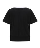 Women Layered  Detail Shirt - Black