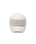 Uni Fabric Mix Earband Cap - Cream
