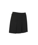 Women's Sweat Band Classic Pleats Skirt - Black