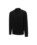Men's Logo Pattern Turtleneck Sweater - Black