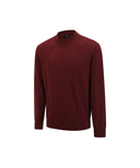 Men's Logo Pattern Turtleneck Sweater - Burgundy