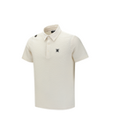 Men's Wave Textured Transition Short Sleeve T-Shirts - Cream