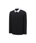 Men's Contrast Collar T-Shirt - Black