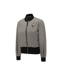 Women's Color Block Hooded Blouson Jacket - Grey