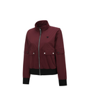 Women's Multi Pocket Blouson Jacket - Burgundy