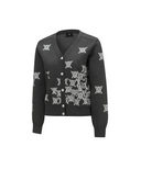 Women's Logo Knit Cardigan - Charcoal Grey