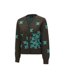 Women's Logo Knit Cardigan - Khaki
