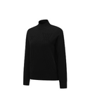Women's Logo Pattern Turtleneck Sweater - Black