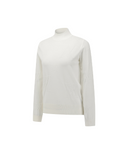Women's Logo Pattern Turtleneck Sweater - Off White