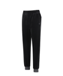 Women's Velvet Jogger Pants - Black