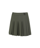 Women's Pleated Skirt - Dark Khaki