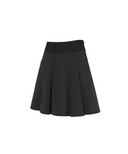 Women's Banded Flare Skirt - Black
