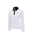 Women's Contrast Collar T-Shirt - Off White