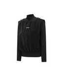 Women's Woven Mix Layered T-Shirt - Black