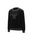Women's Velvet Sweatshirt - Black