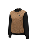 Women's Camo Pattern Layered T-Shirt - Camel