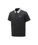 Men's Abstract Printed Polo T-Shirt - Dark Grey