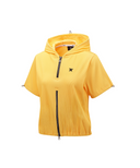 Women's Abstract Double Zip Anorak T-Shirt - Yellow
