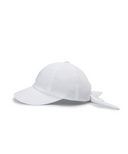 Women's Ribbon Ball Cap - White
