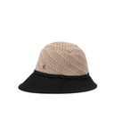 Women's Raffia Mix Bucket Hat - Black