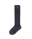 Women's Color Pop Knee Socks - Charcoal Gray