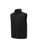 Men's Grid Quilted Down Vest - Black