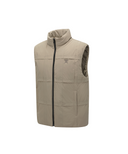 Men's Grid Quilted Down Vest - Light Beige