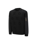 Men's Logo Jacquard Bonding Sweatshirt - Black