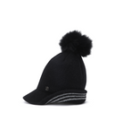 Women's Knit Pom Cap - Black