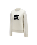 Women's Windproof Big Logo Sweater - Ivory