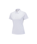 Women's Solid Short Sleeve Collar T-Shirt - White