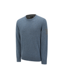 Men's Cashmere Round Sweater - Light Blue