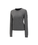 Women's Cashmere Round Sweater - Charcoal Grey