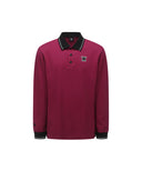 Men's Back Big Logo Long T-Shirt - Burgundy